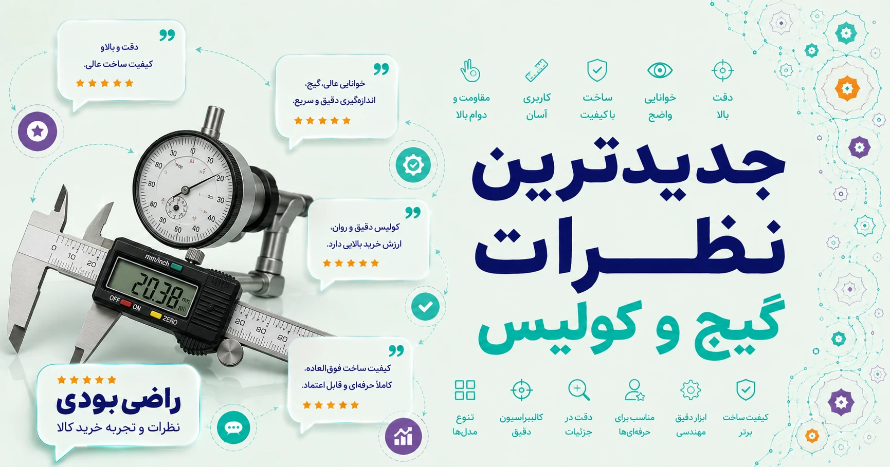 نظرات گیج و کولیس برند میتوتویو