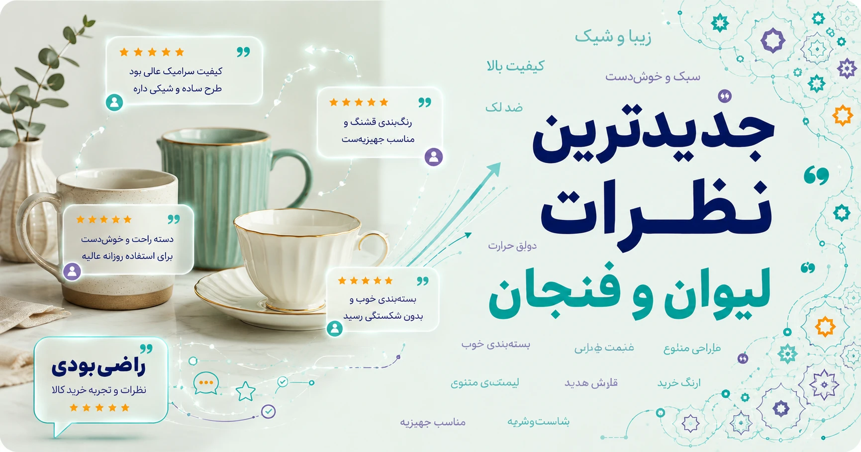 نظرات لیوان و فنجان برند بی ام دی !