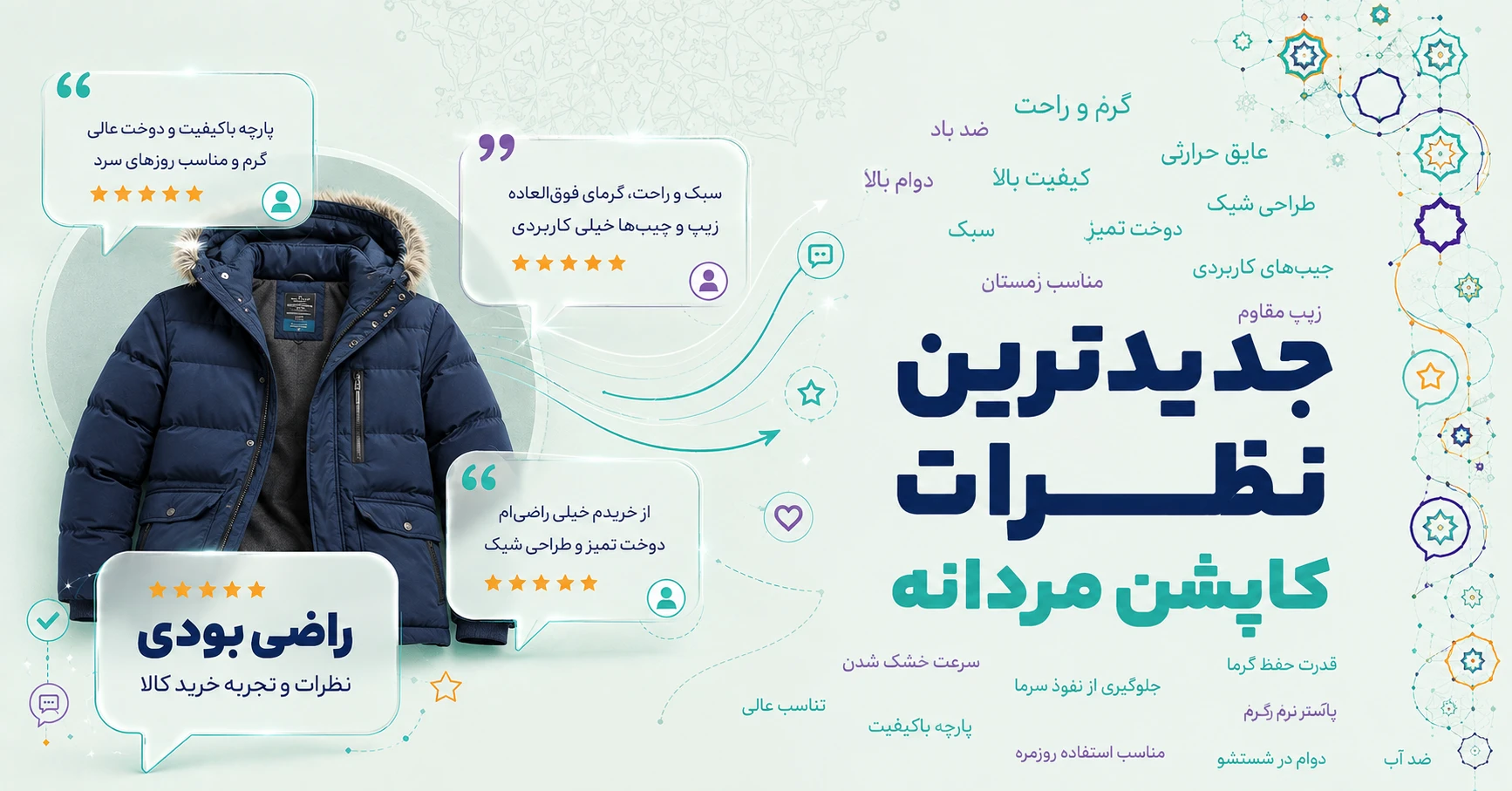 نظرات کاپشن مردانه برند کیکی رایکی