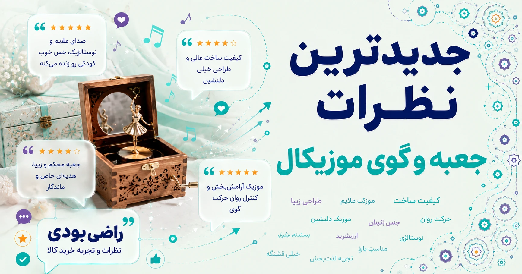 نظرات جعبه و گوی موزیکال برند ایل تمپو ولا