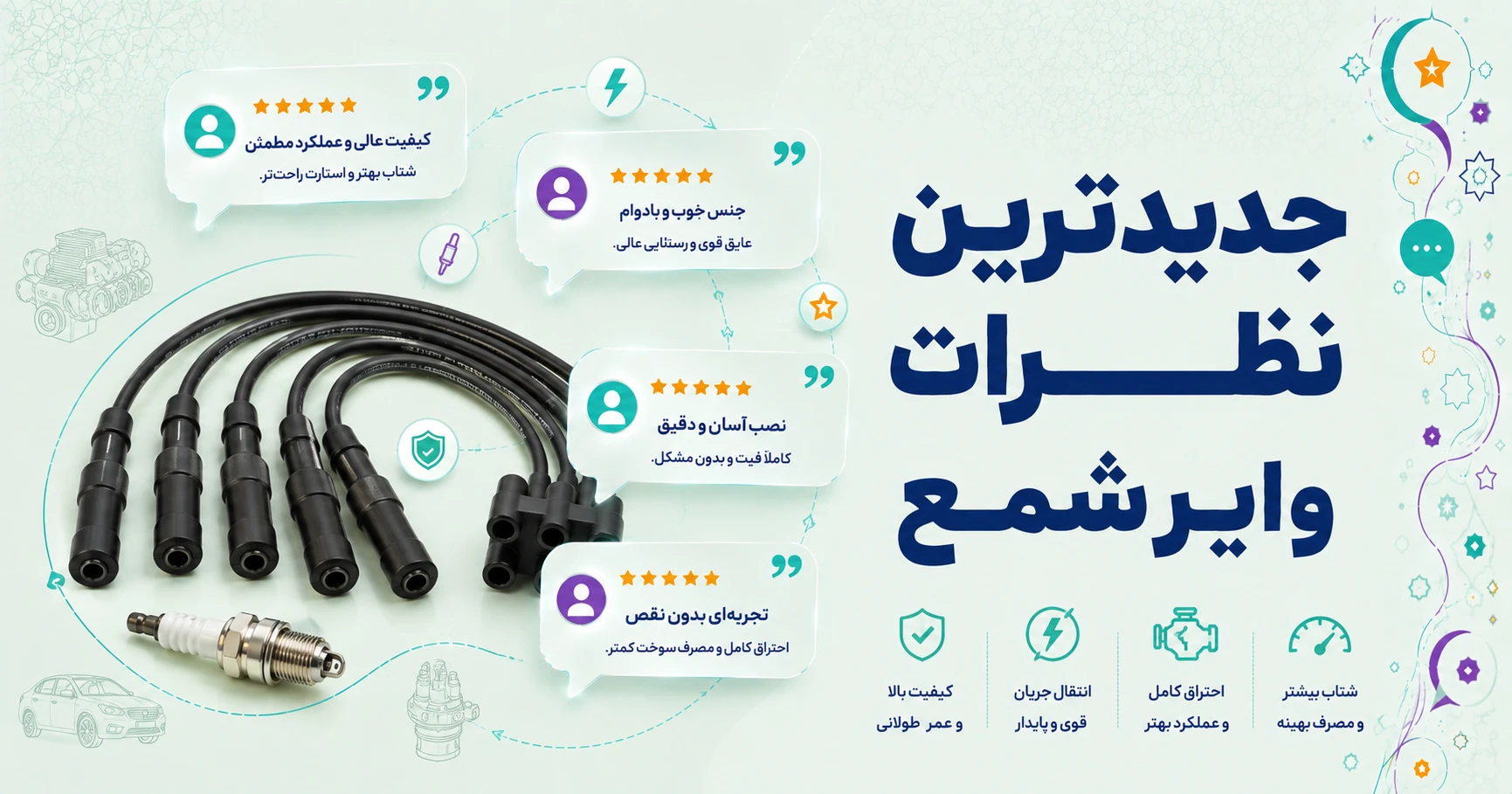 نظرات وایر شمع