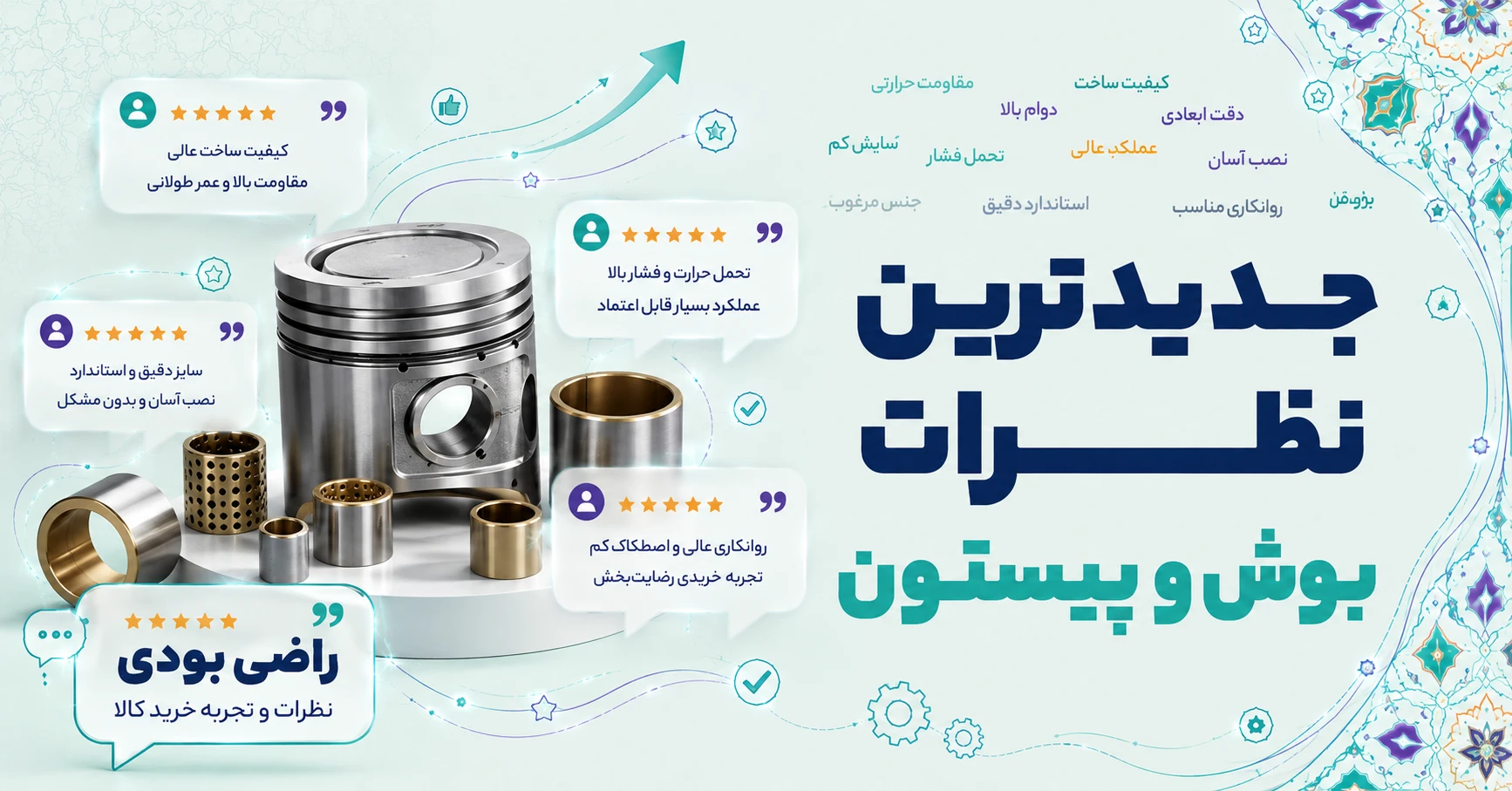 نظرات بوش و پیستون