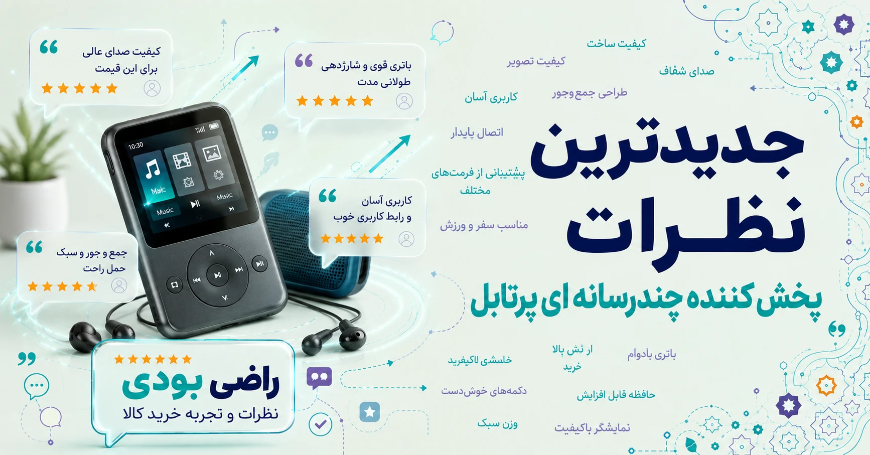 نظرات پخش کننده چندرسانه ای پرتابل