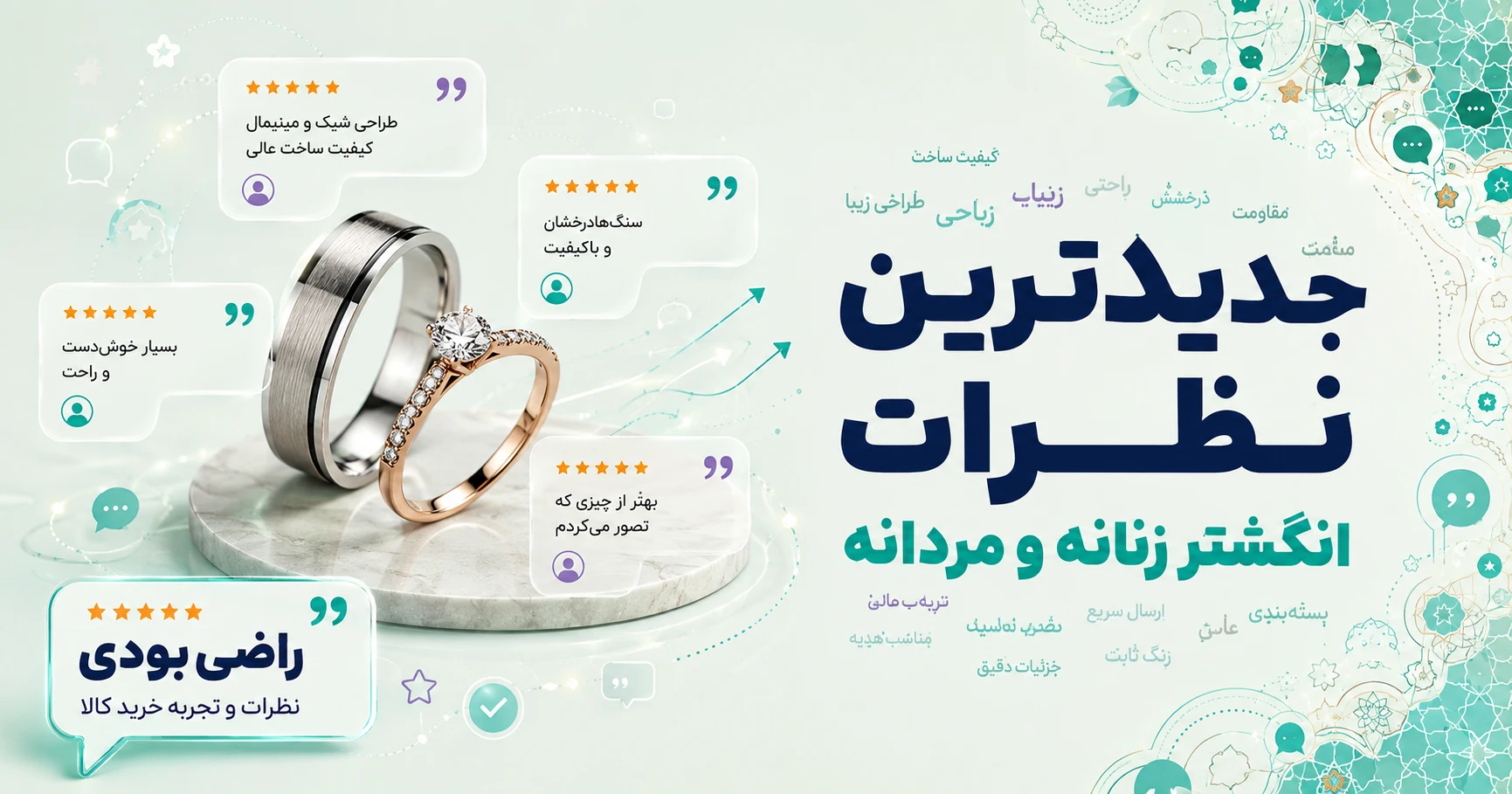 نظرات انگشتر زنانه و مردانه برند ناکسیگو