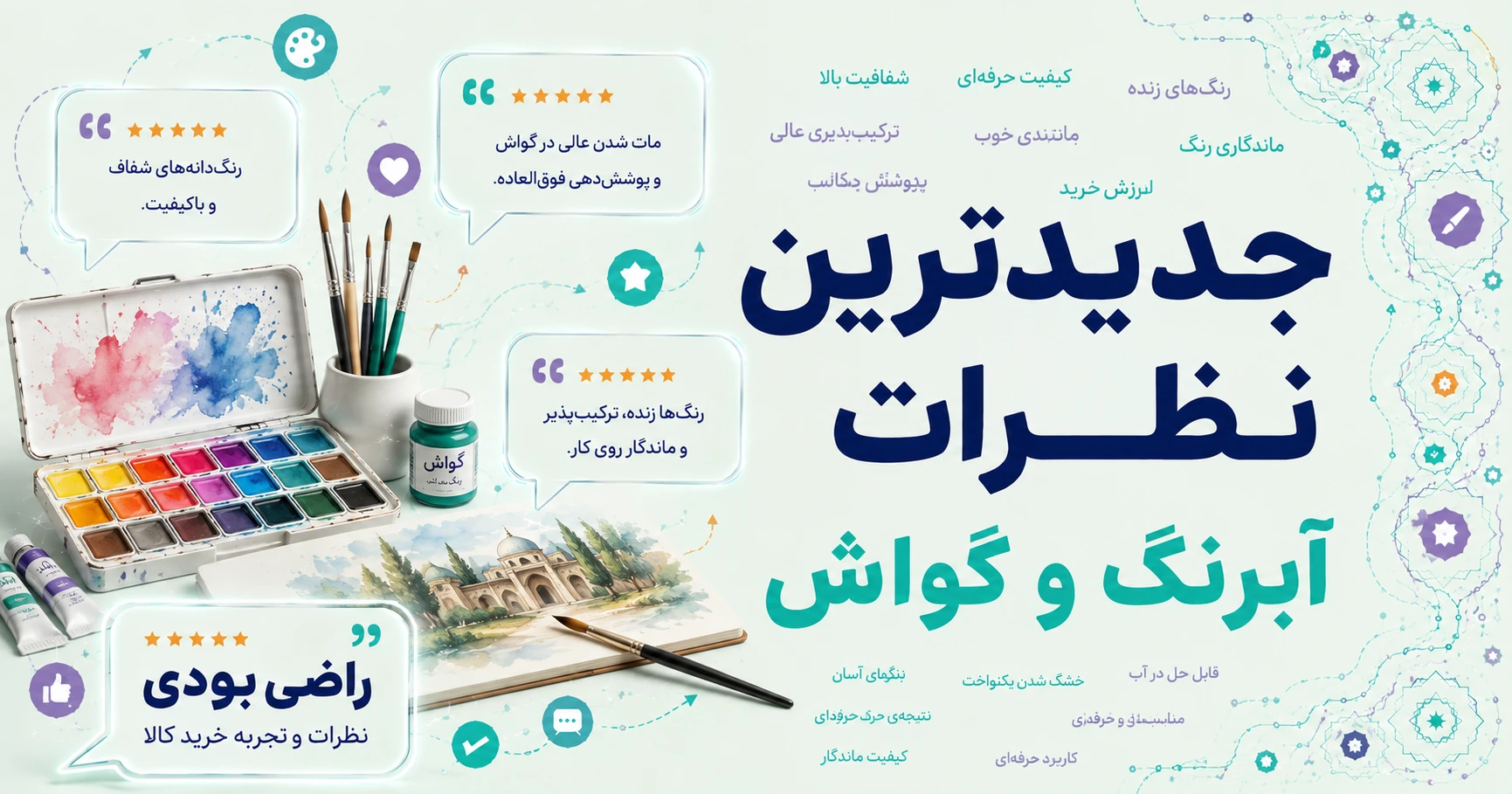 نظرات آبرنگ و گواش