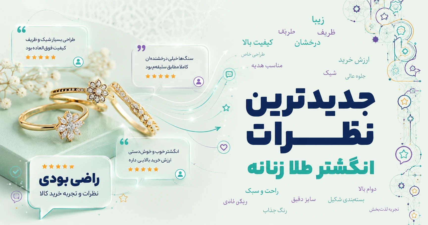 نظرات انگشتر طلا زنانه