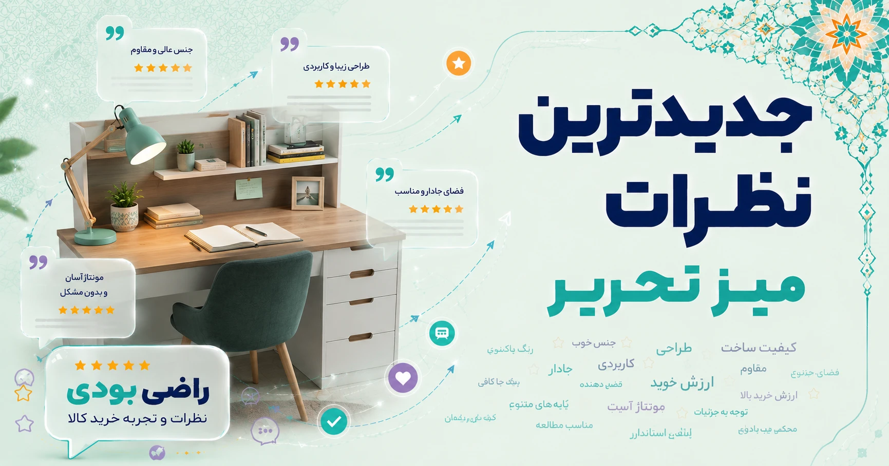 نظرات میز تحریر برند سایان هوم
