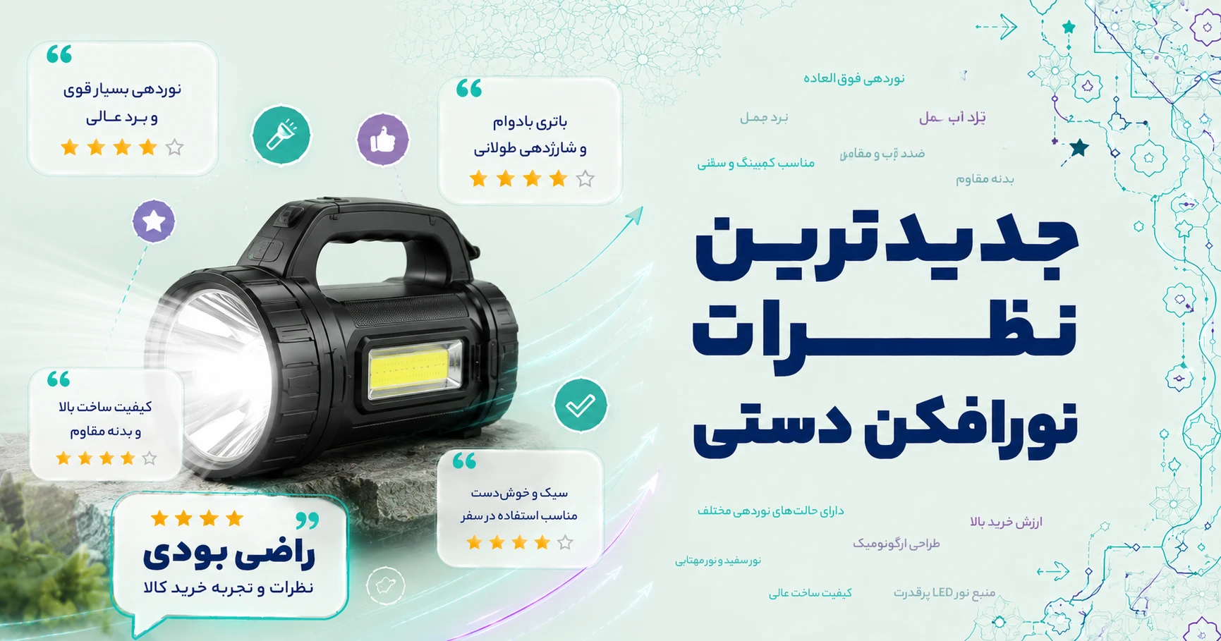 نظرات نورافکن دستی