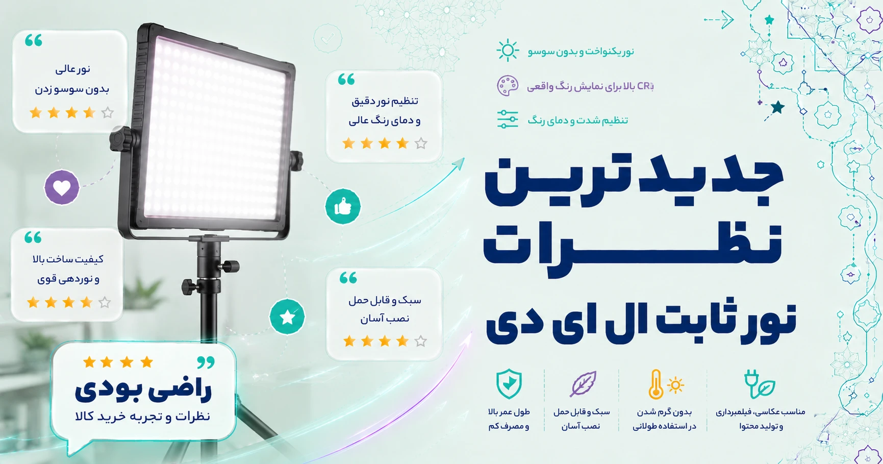 نظرات نور ثابت ال ای دی