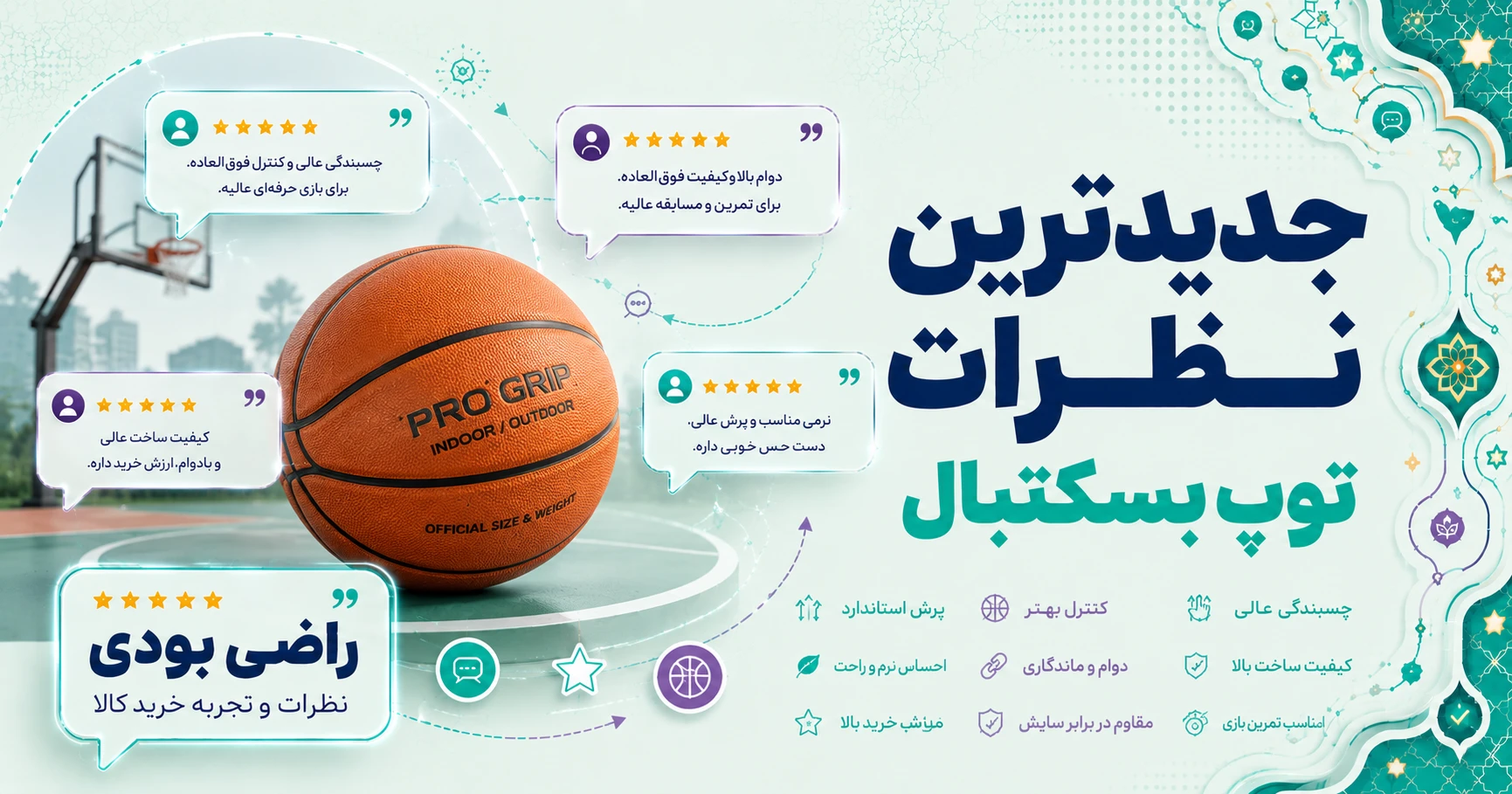 نظرات توپ بسکتبال