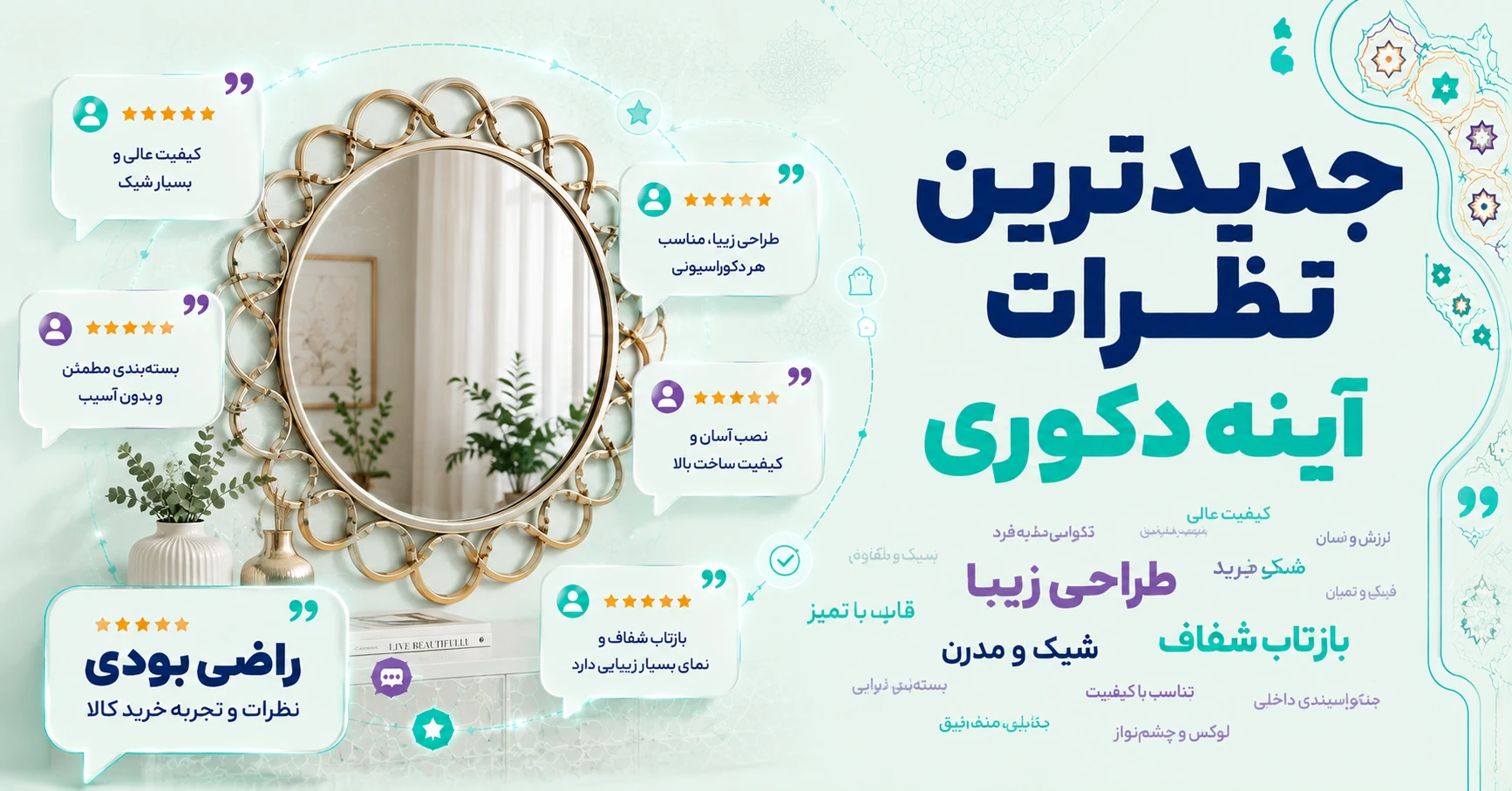 نظرات آینه دکوری