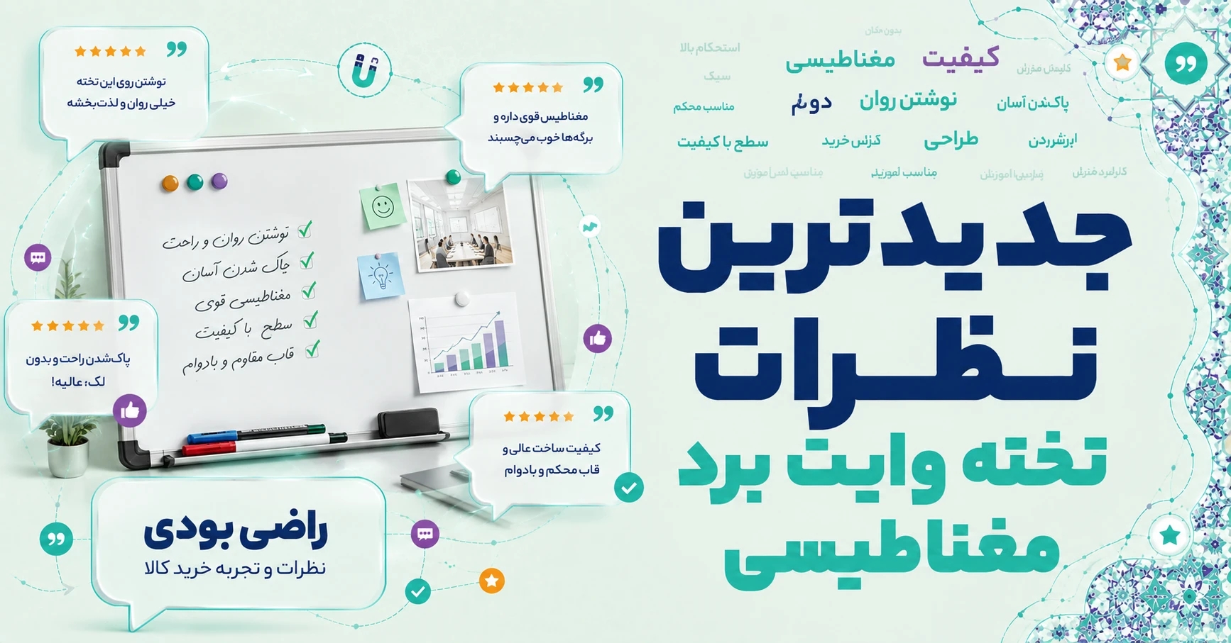 نظرات تخته وایت برد مغناطیسی